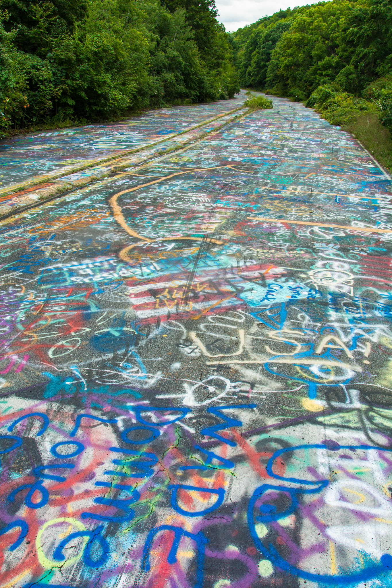 Julius Wiesemann Grafitti Highway in Centralia PA