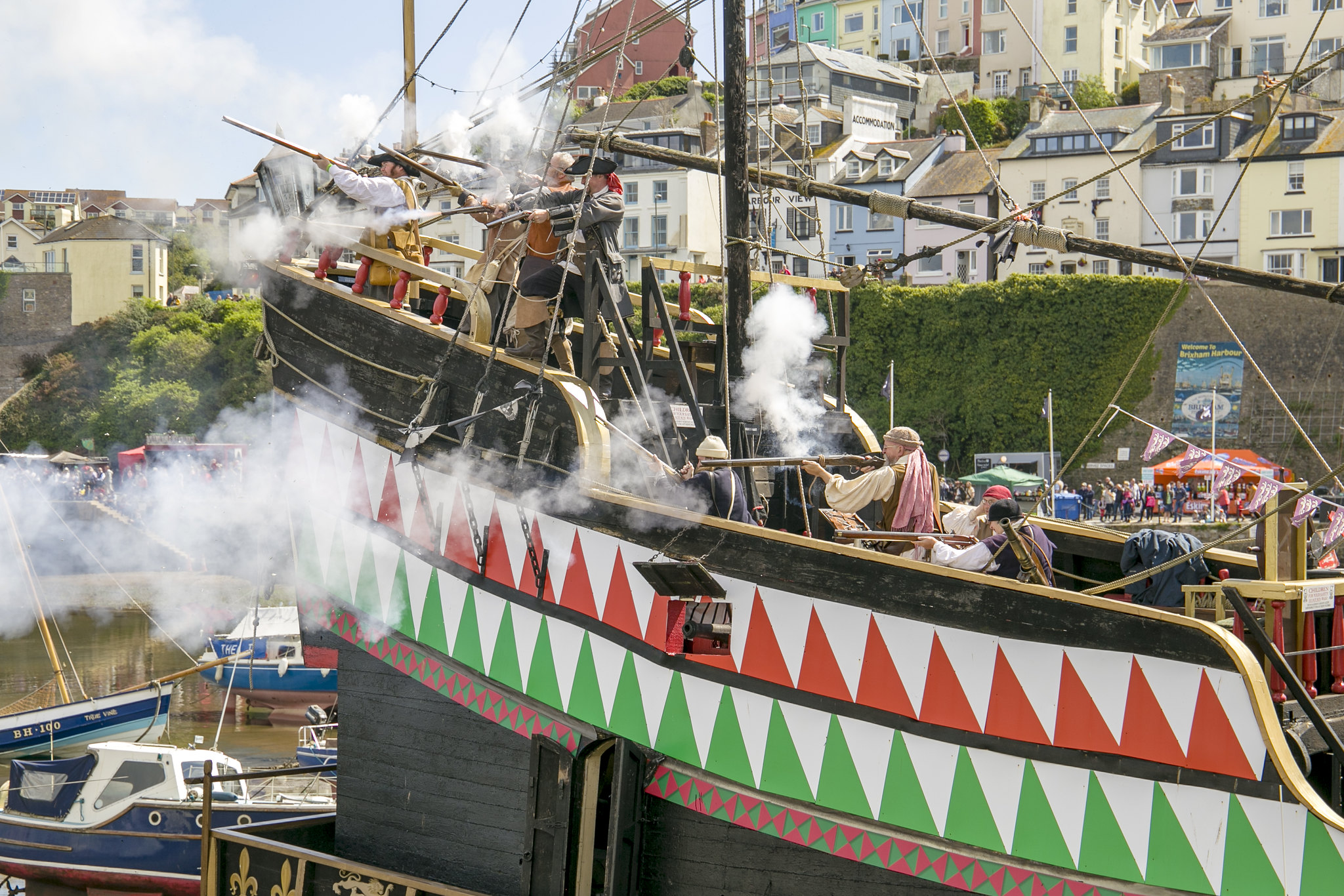 20 Most Unique Villages in Europe Known for Their Local Festivals 7 Steve Mantell Brixham Pirate Festival
